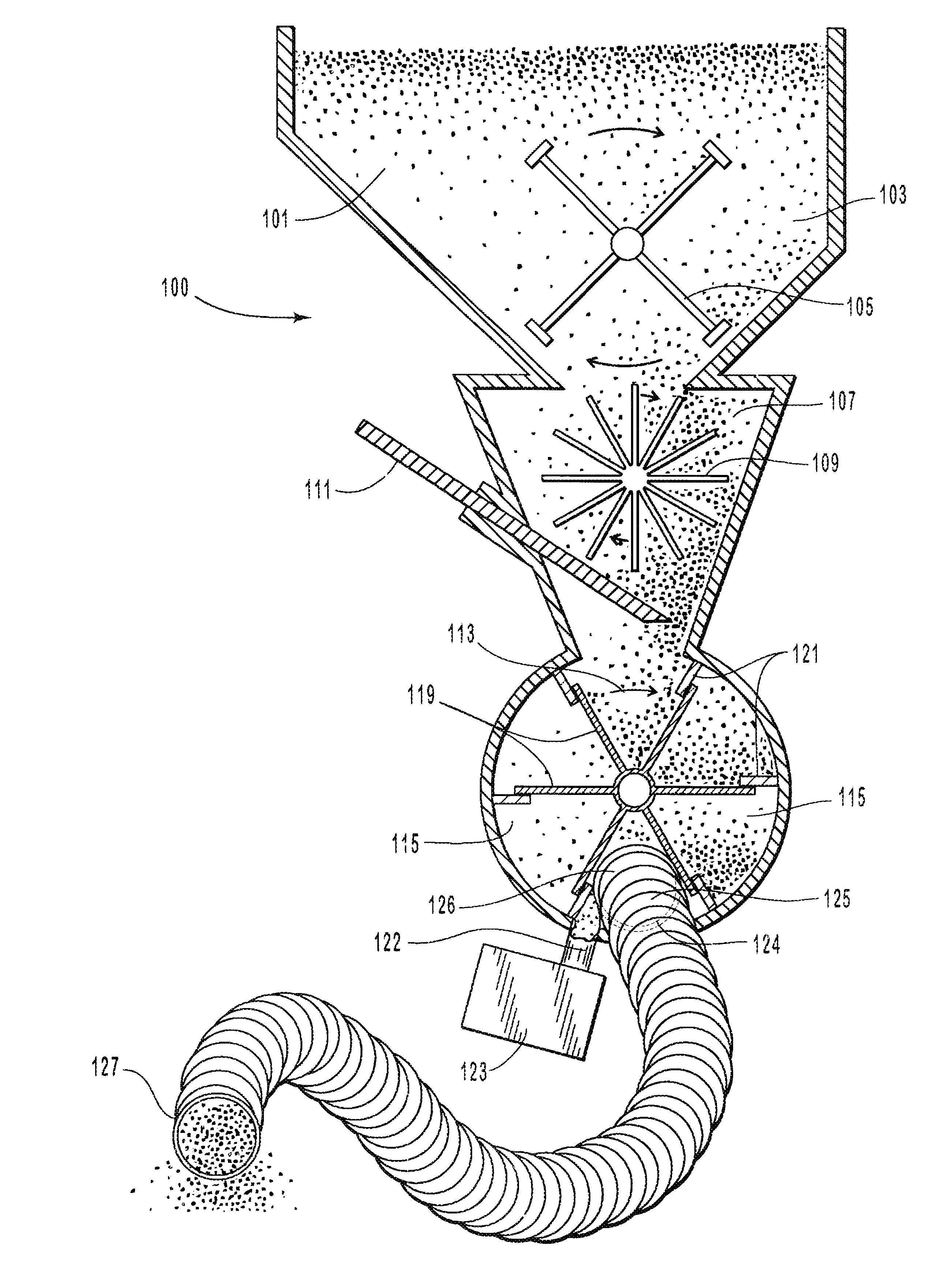 Static free method for blowing loose fill insulation