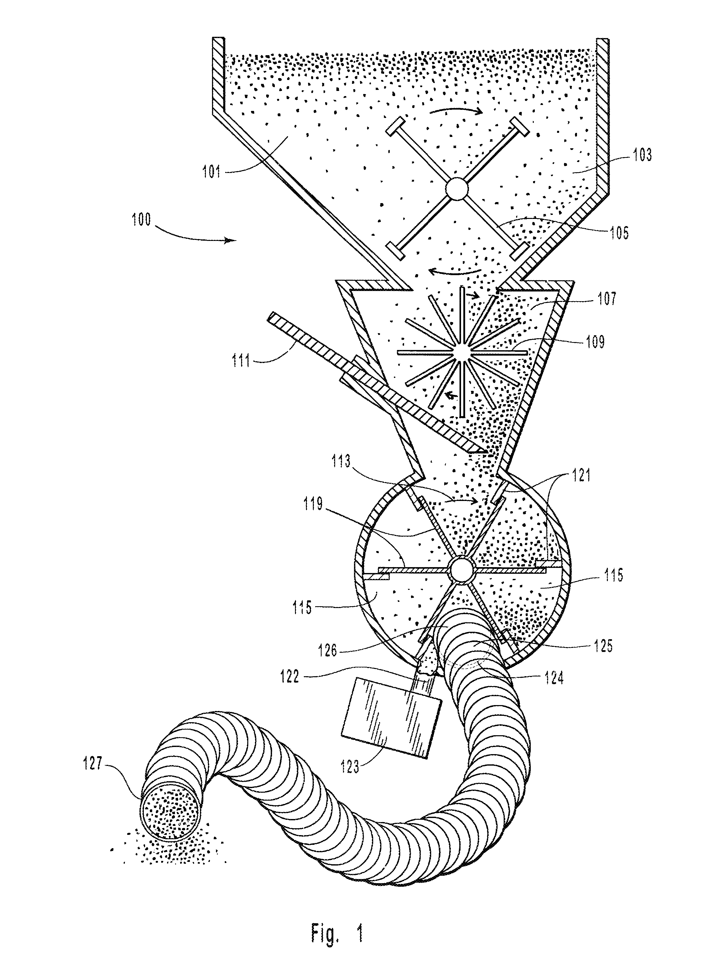 Static free method for blowing loose fill insulation