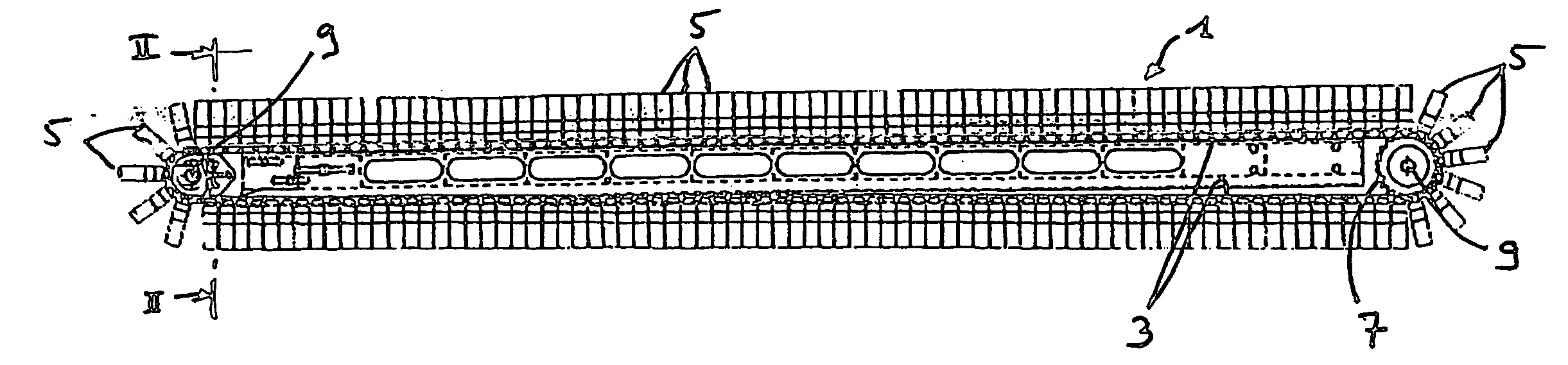 Modular belt shaped to fit the shape of a loin