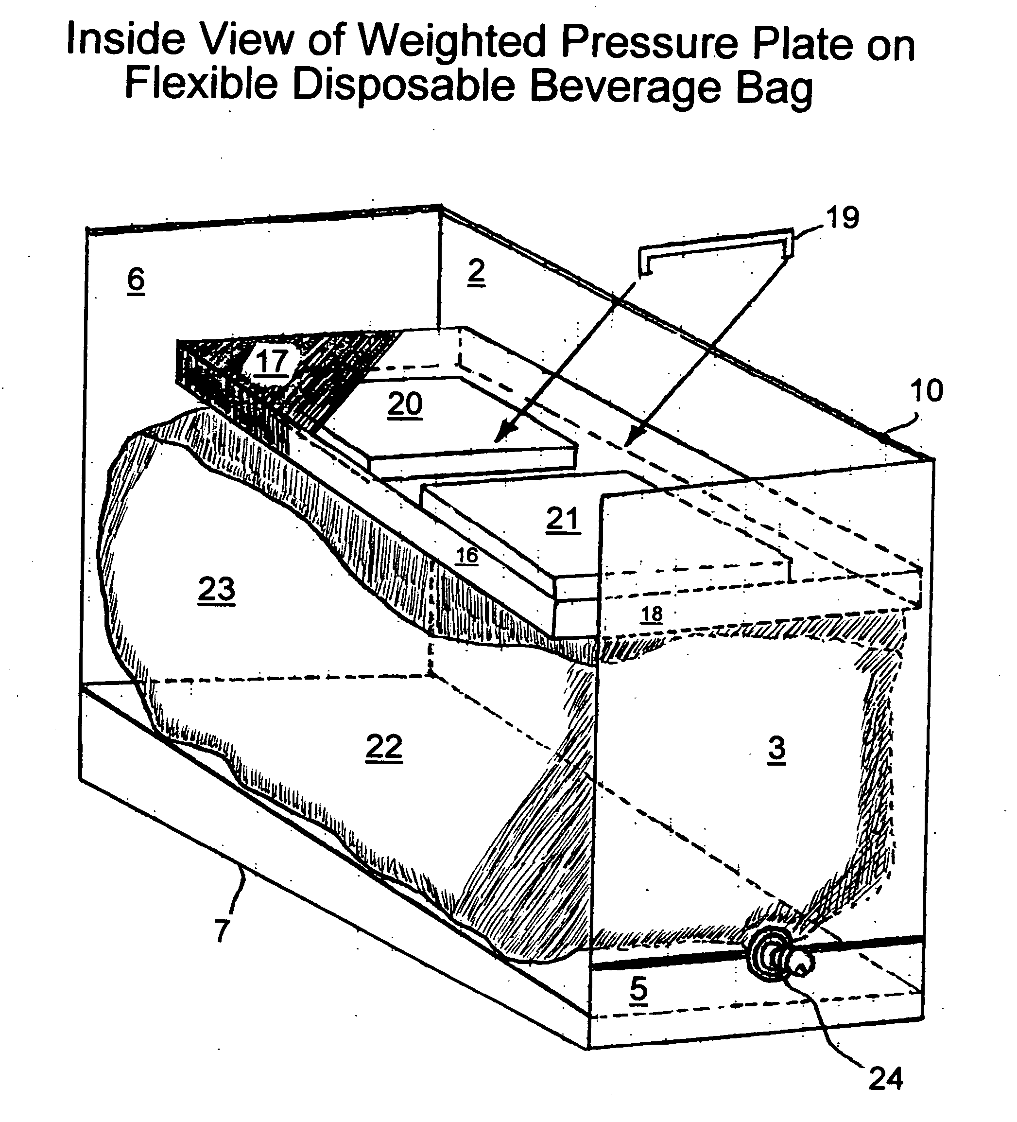 Beverage dispensing box for office and kitchen counters