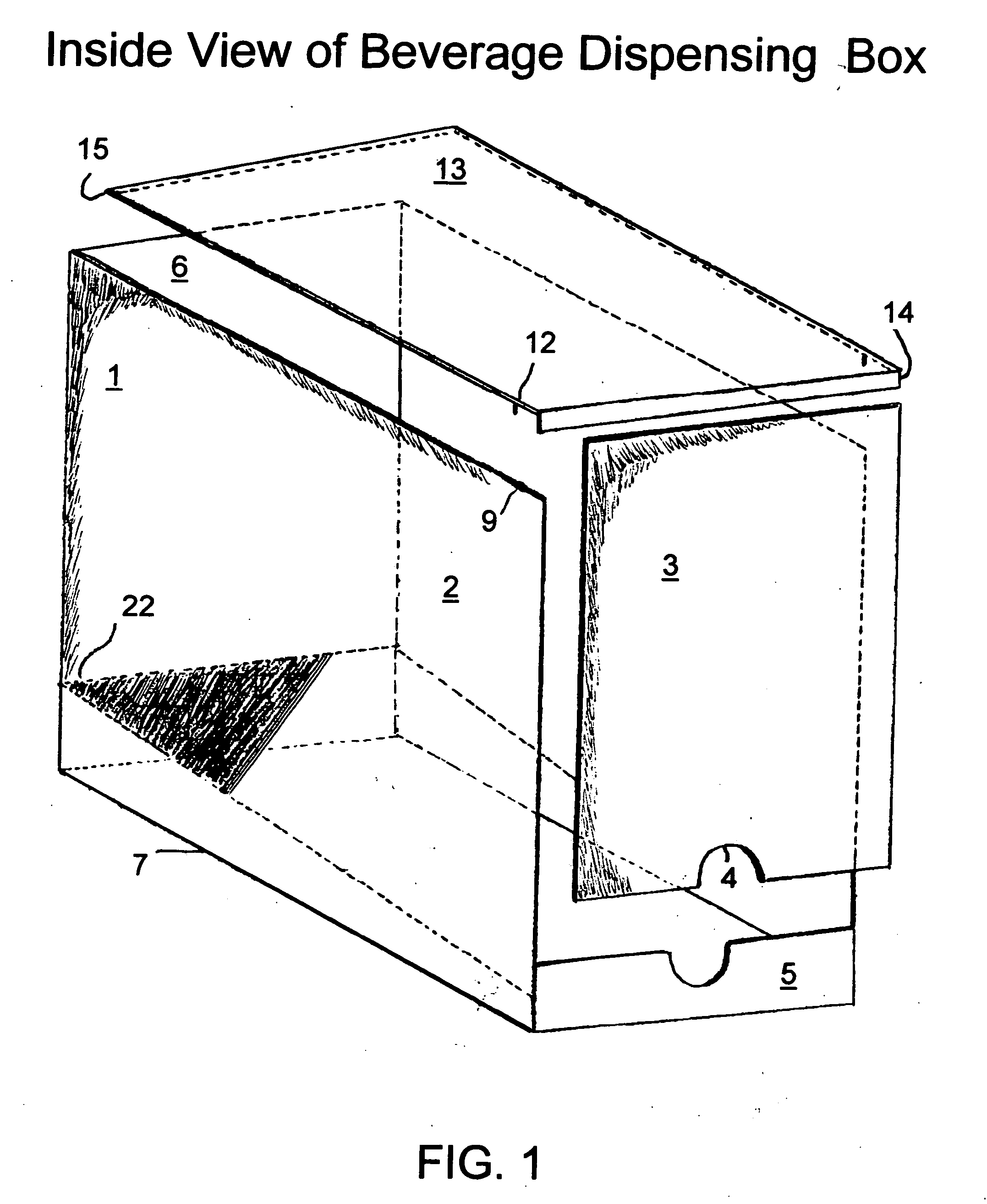 Beverage dispensing box for office and kitchen counters