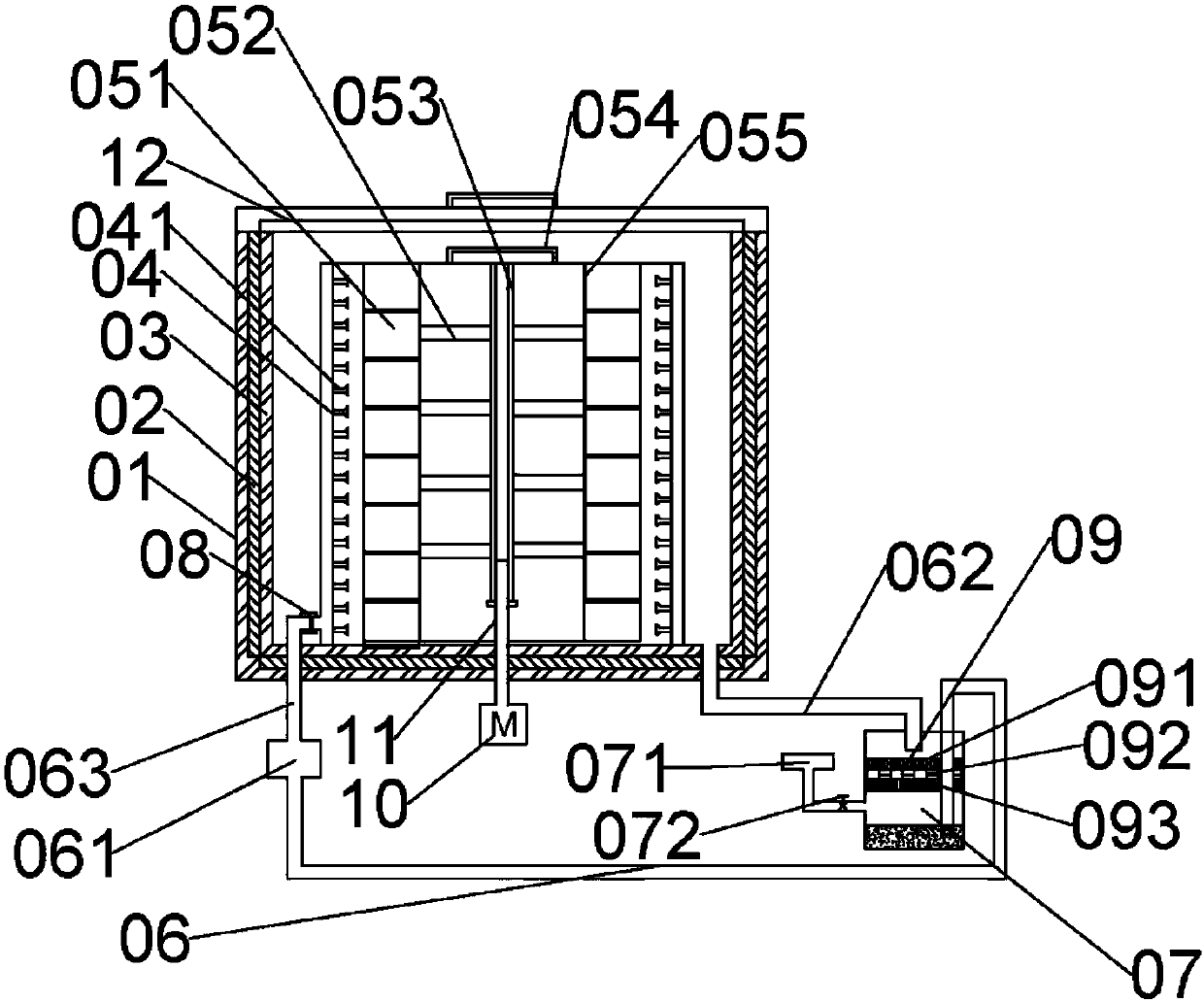 Cleaning and disinfecting device for medical apparatus and instruments