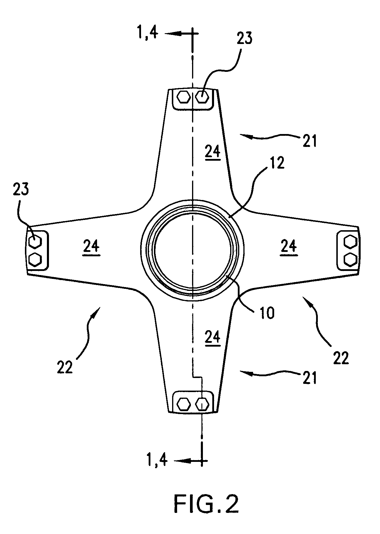 Star flexible coupling