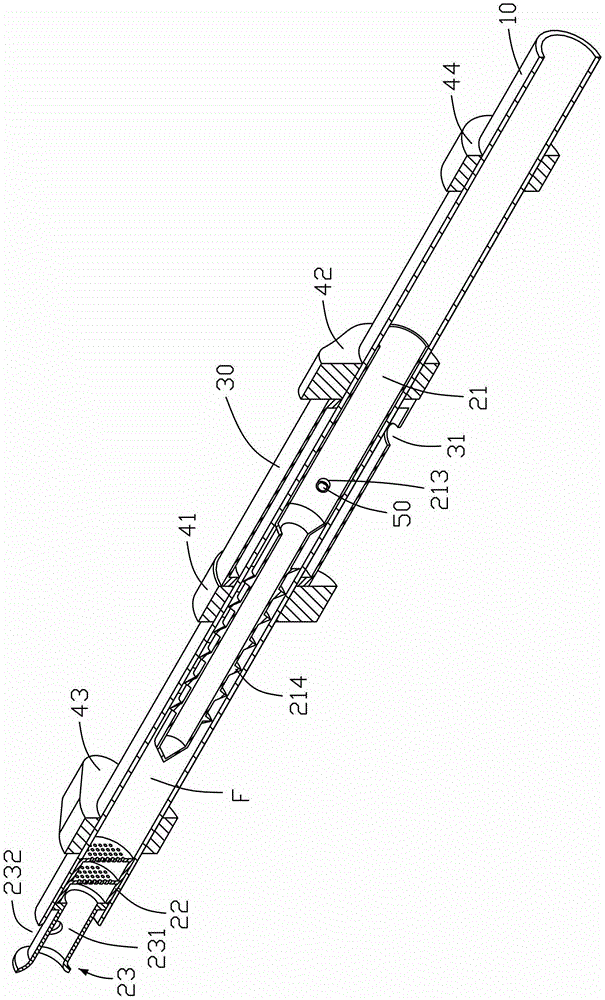 A camshaft assembly with oil and gas separation function