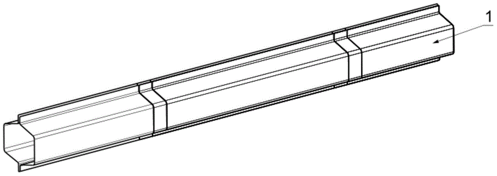 Variable-thickness automobile doorsill beam and manufacturing method thereof