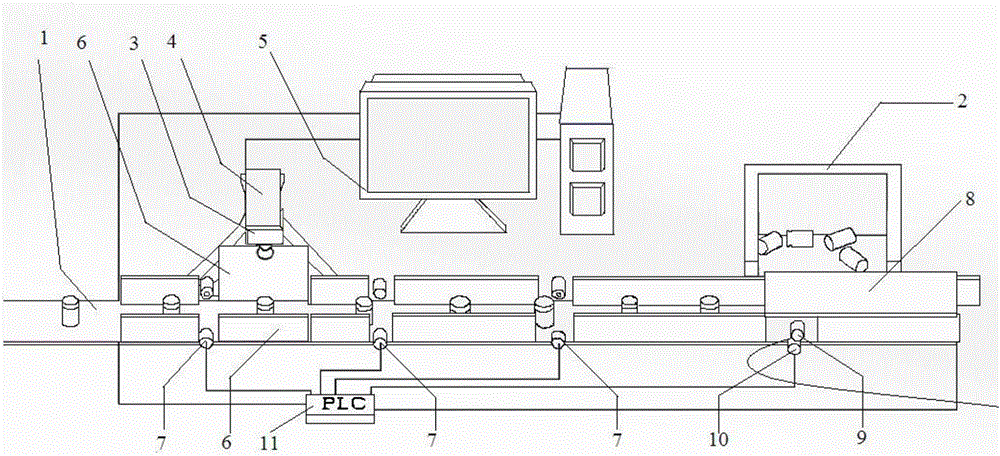 Mirror surface imaging bottle cap surface labeling detecting system and method based on machine vision