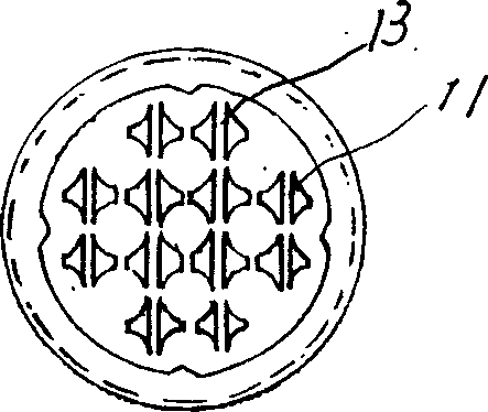 Copper receptacle assembly with sectional pins and elastic groove