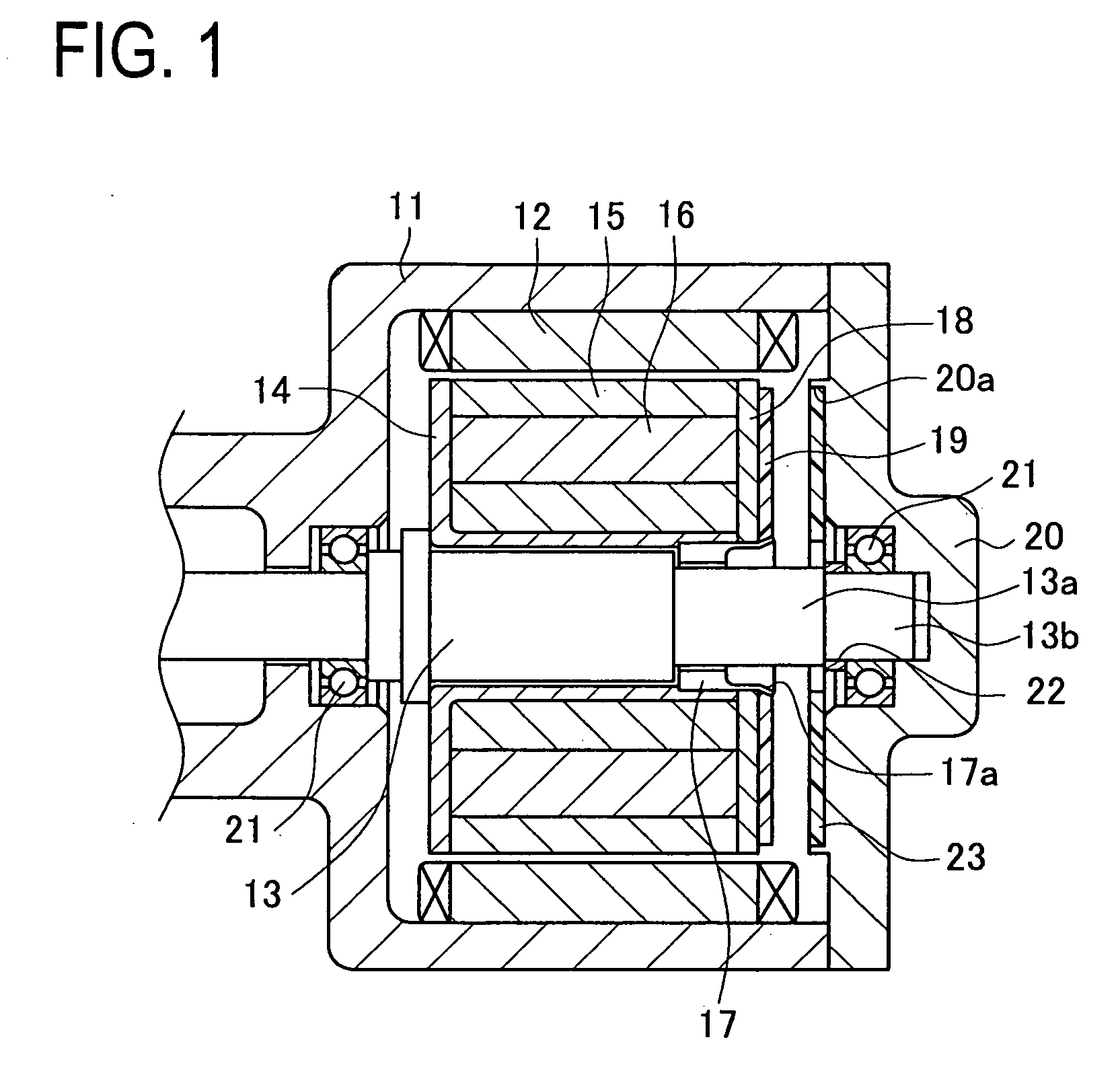 Motor structure with rotation detector