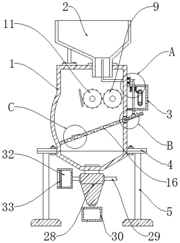 Method and equipment for separating tenebrio molitor oil, protein and chitin