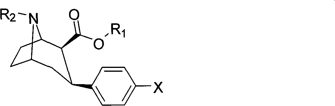 Dopamine transporter imaging medicine and preparation method thereof