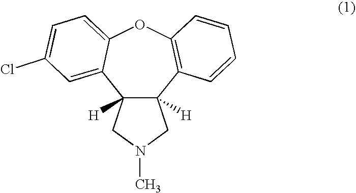 Intranasal administration of asenapine and pharmaceutical compositions therefor