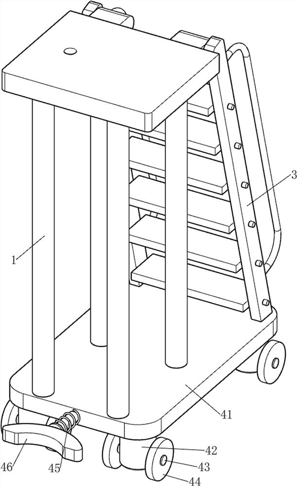 Garden ladder for tree pruning for landscaping