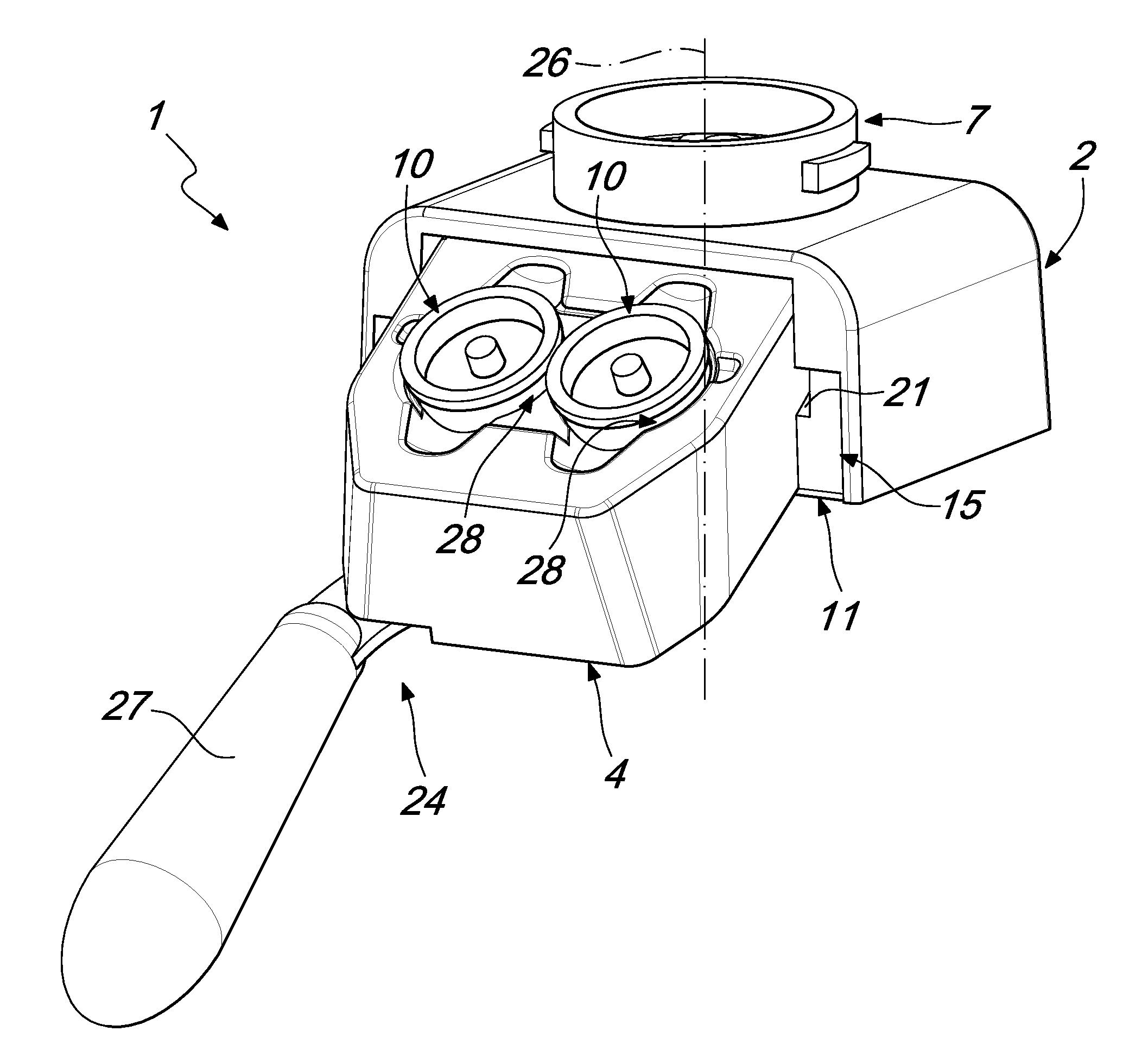 Adapter for beverage preparation machines, particularly for making espresso coffee