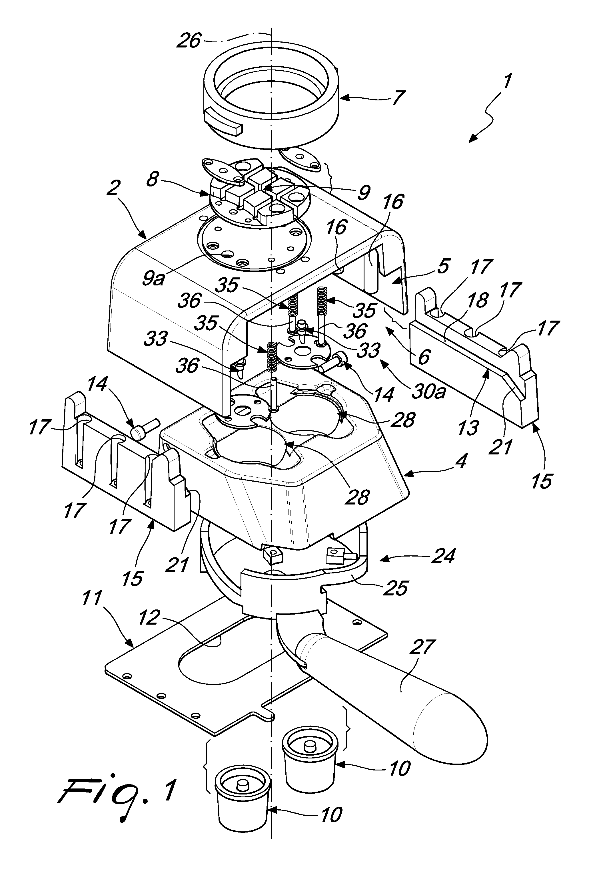 Adapter for beverage preparation machines, particularly for making espresso coffee