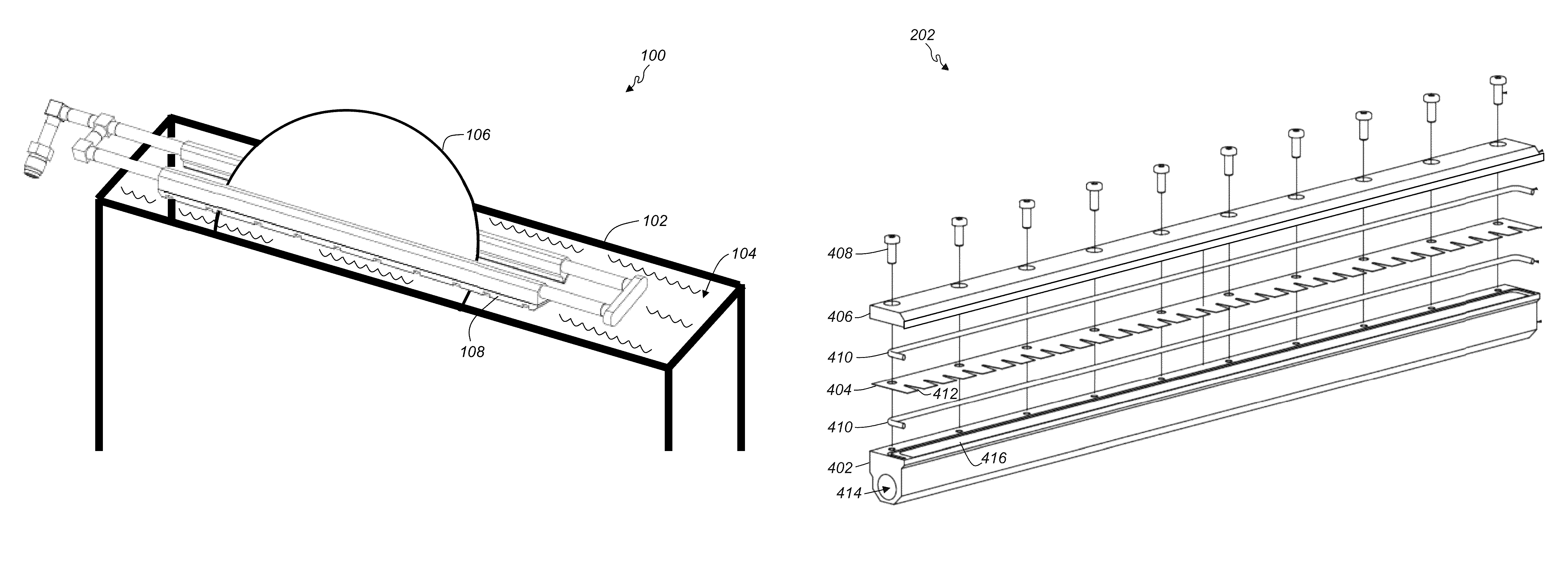 Methods and apparatus for marangoni substrate drying using a vapor knife manifold