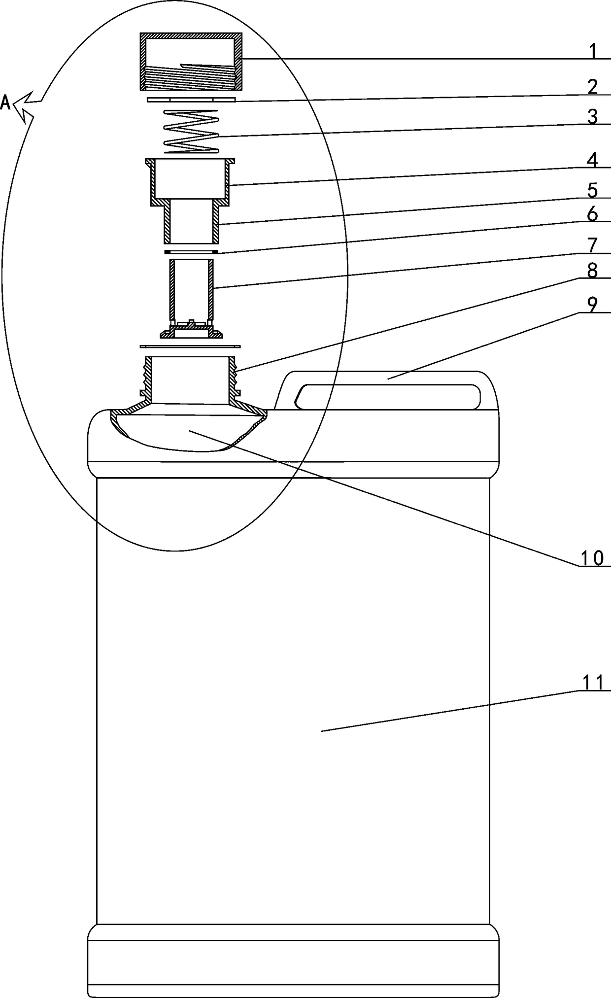 Anti-volatilization structure applicable to chemical liquid raw material barrel