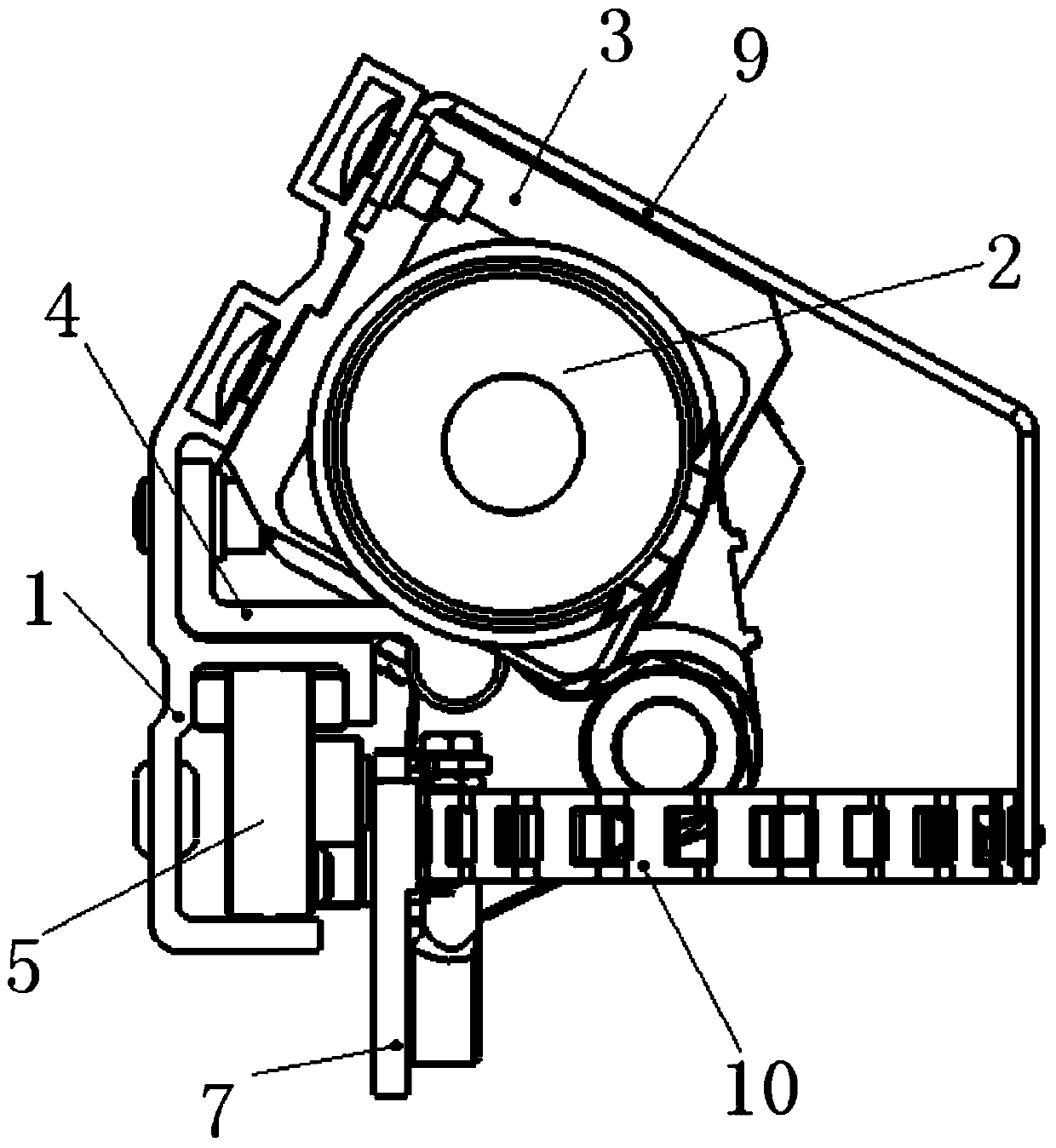 Bearing and driving mechanism for sliding door of urban rail vehicle