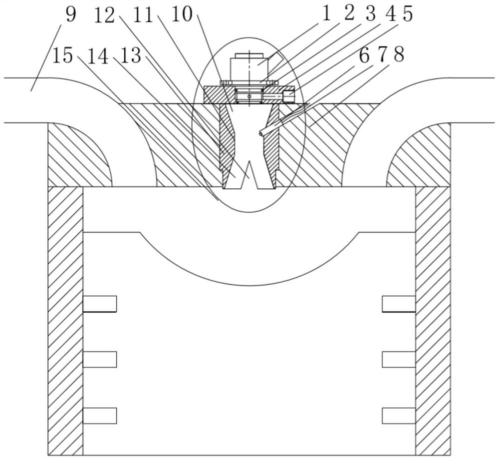 Shock wave combustion-supporting pre-combustion chamber structure of gas engine