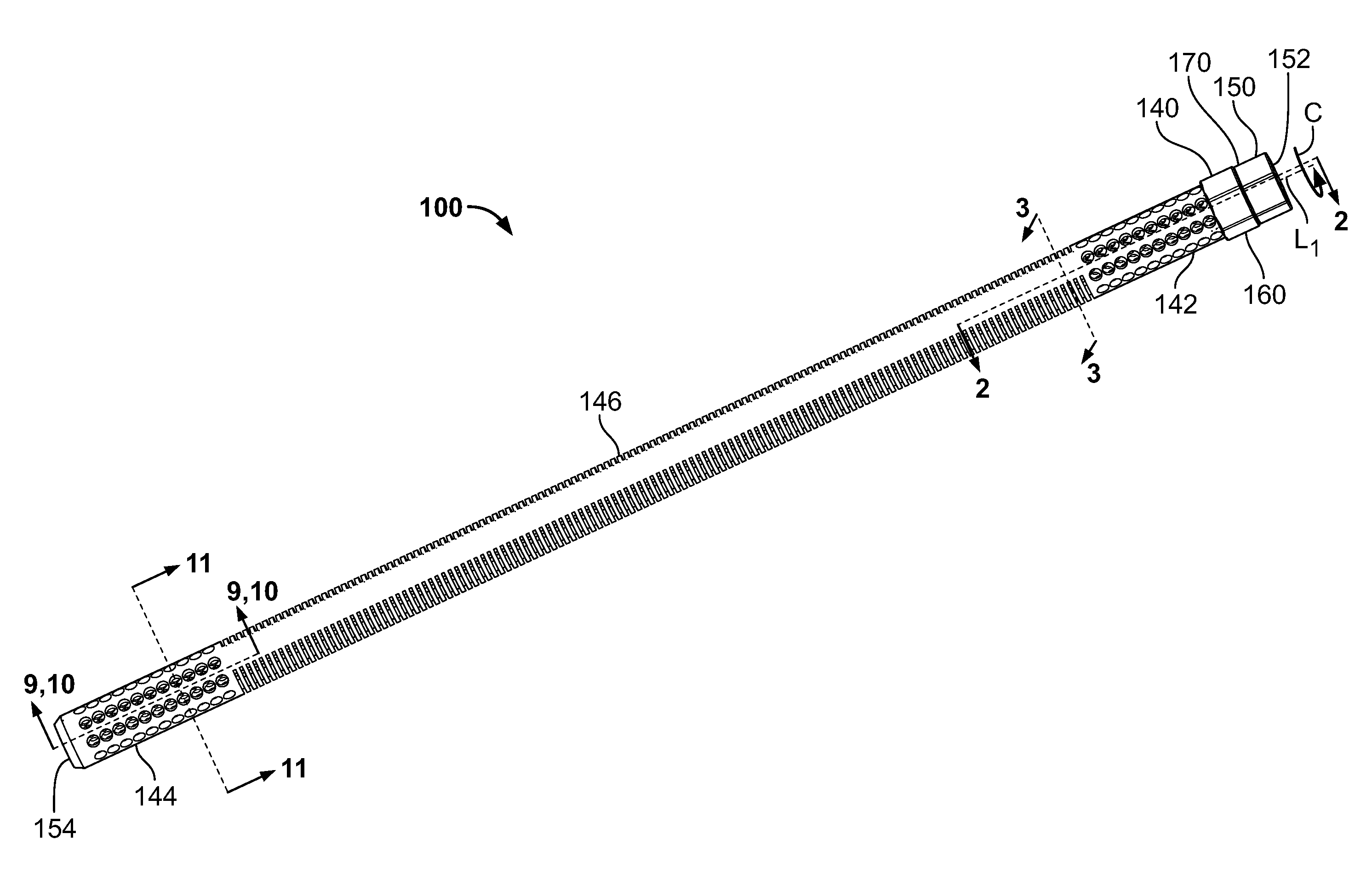 Rotary-rigid orthopaedic rod