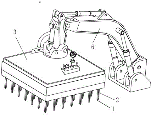 In situ heat injection treatment device of root nematodes in soil