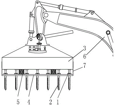 In situ heat injection treatment device of root nematodes in soil