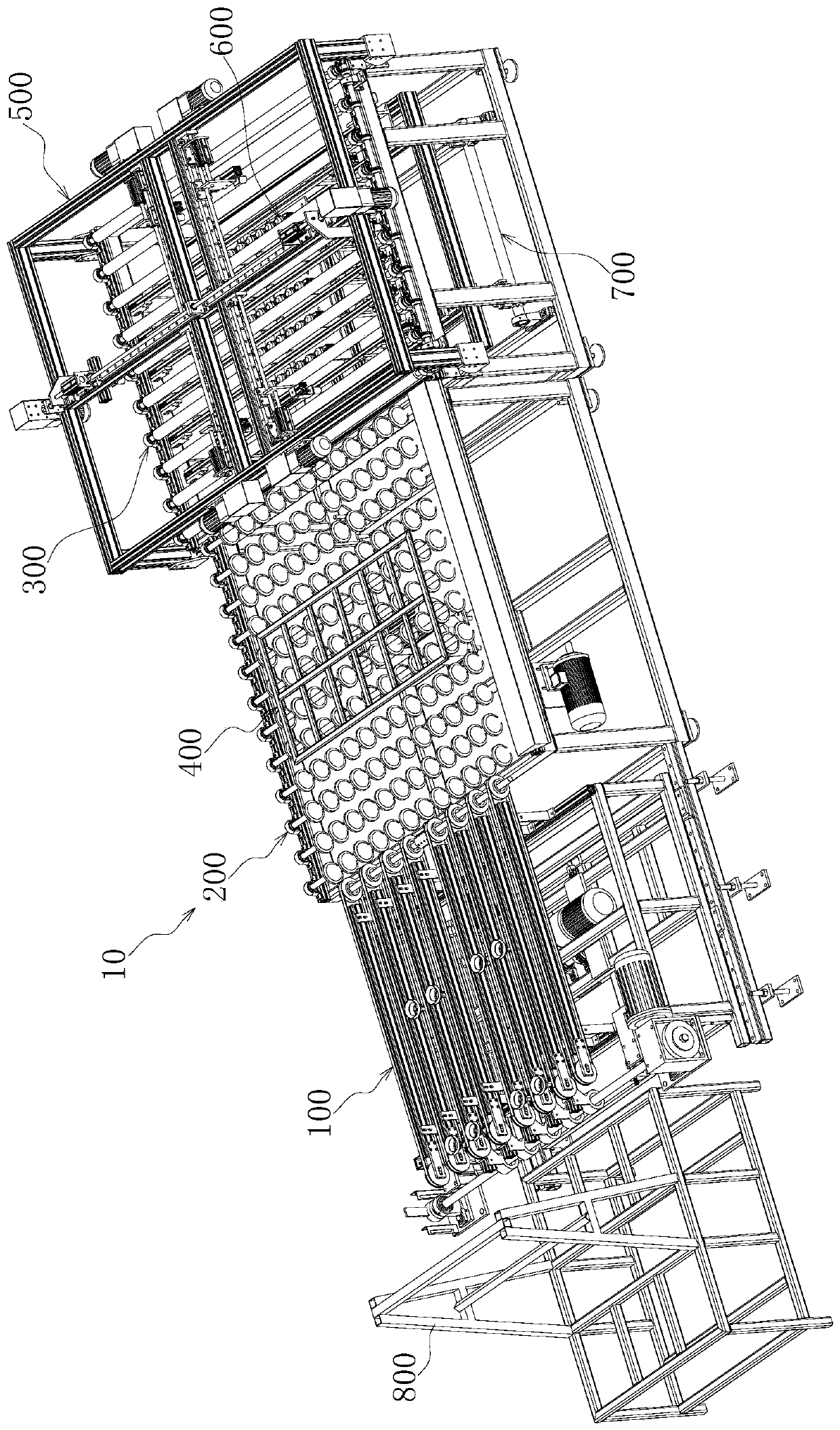 Glass piece loading device