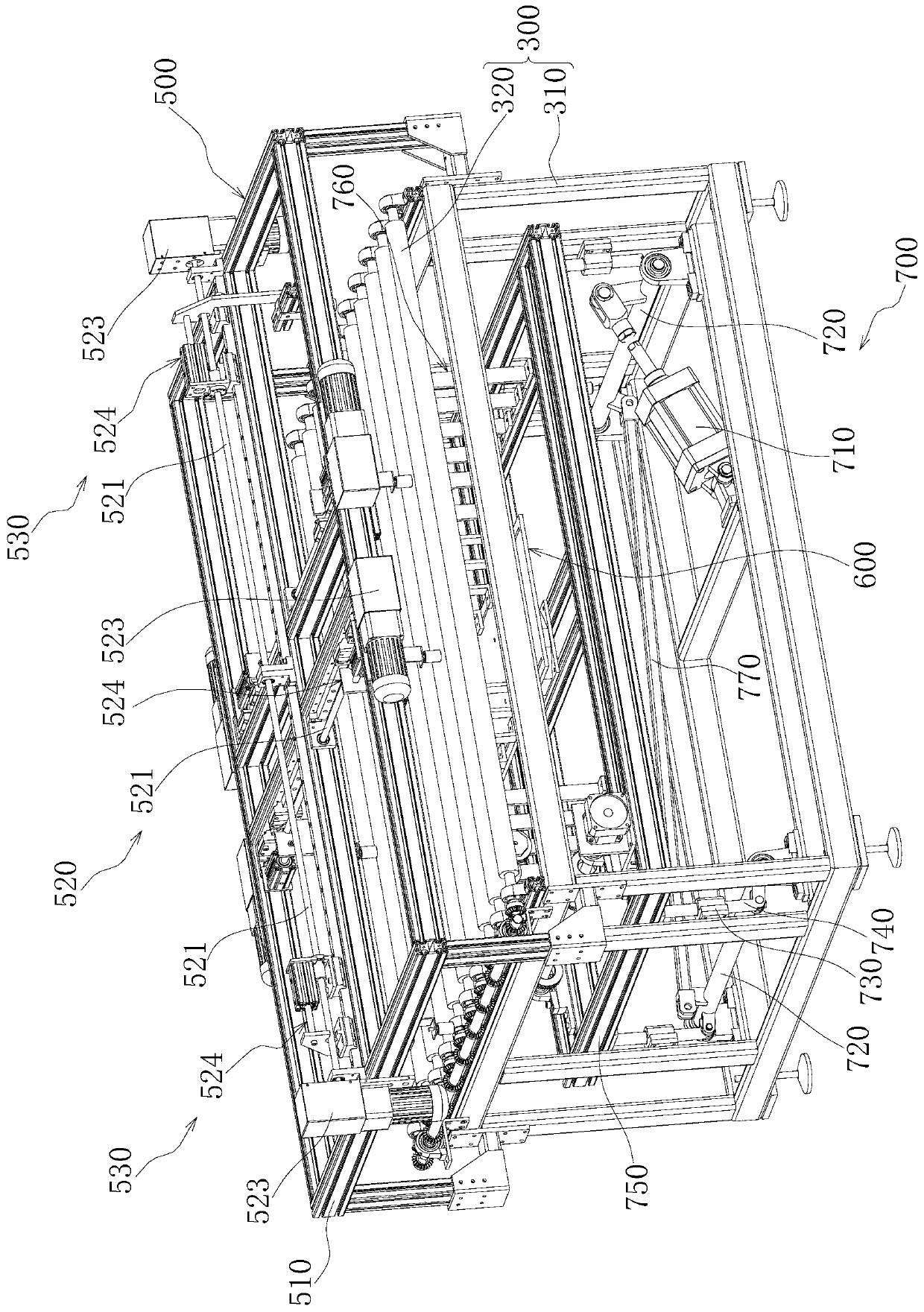 Glass piece loading device