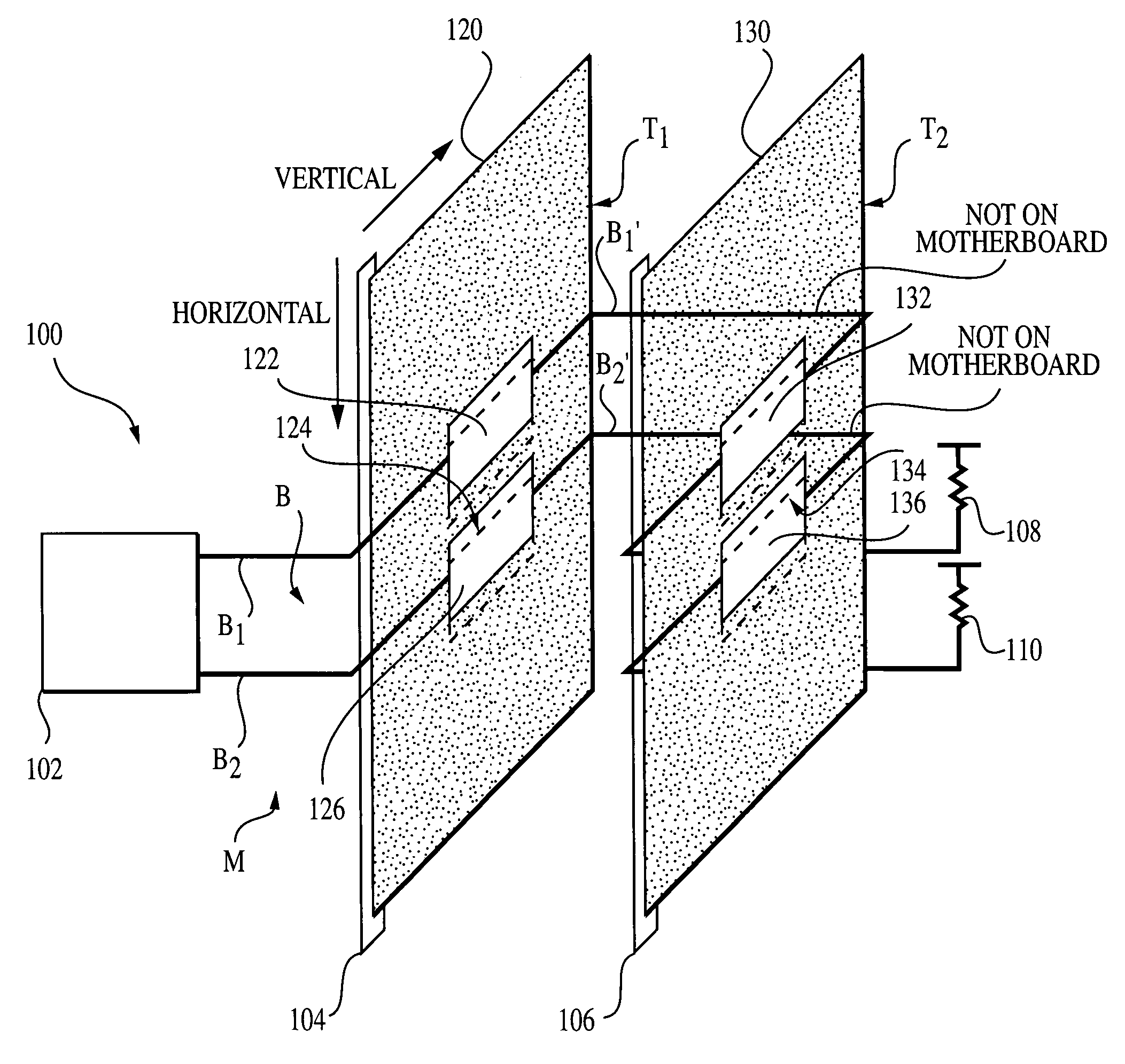 High speed bus topology for expandable systems