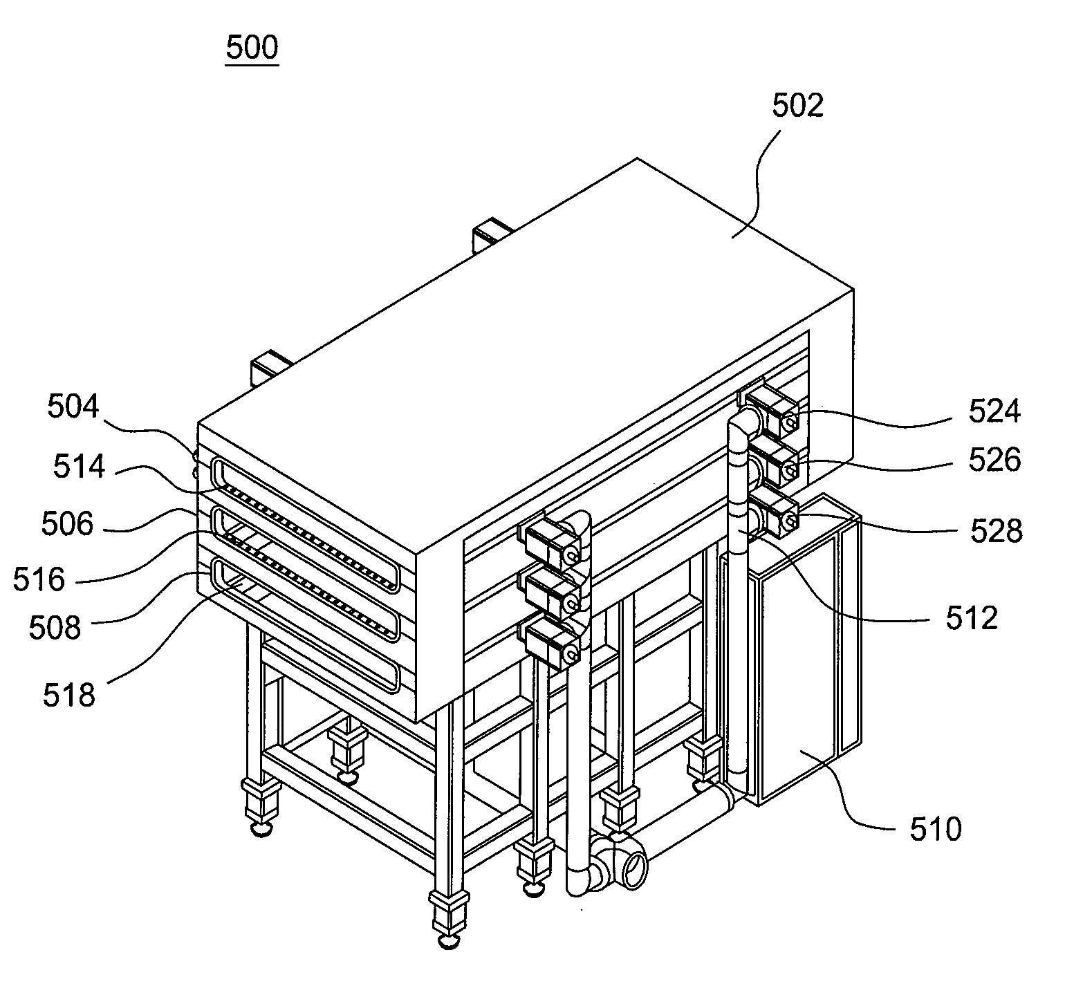 Load lock chamber for large area substrate processing system