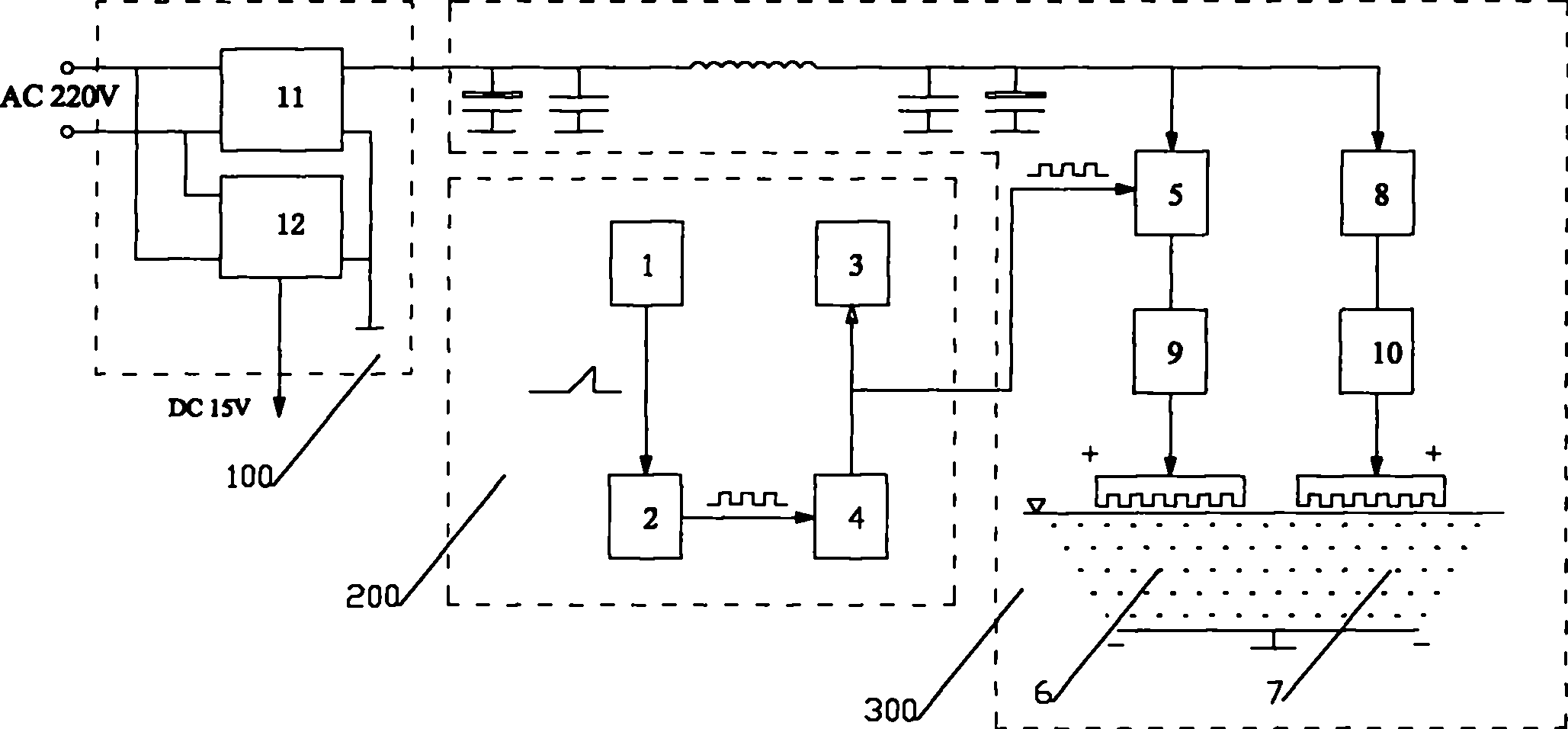 Sweep frequency electromagnetic field generator