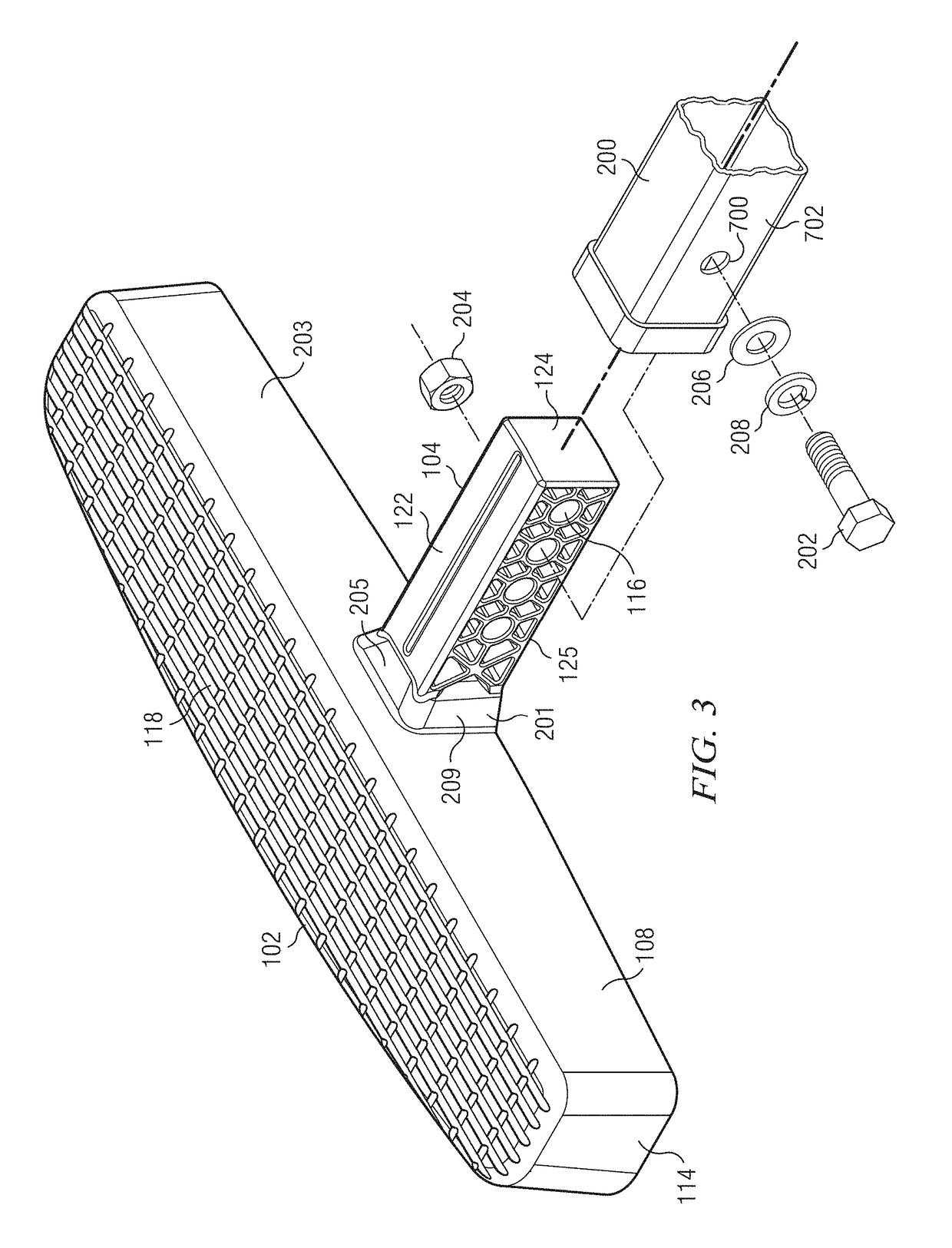 Two shot injection molded vehicle hitch step