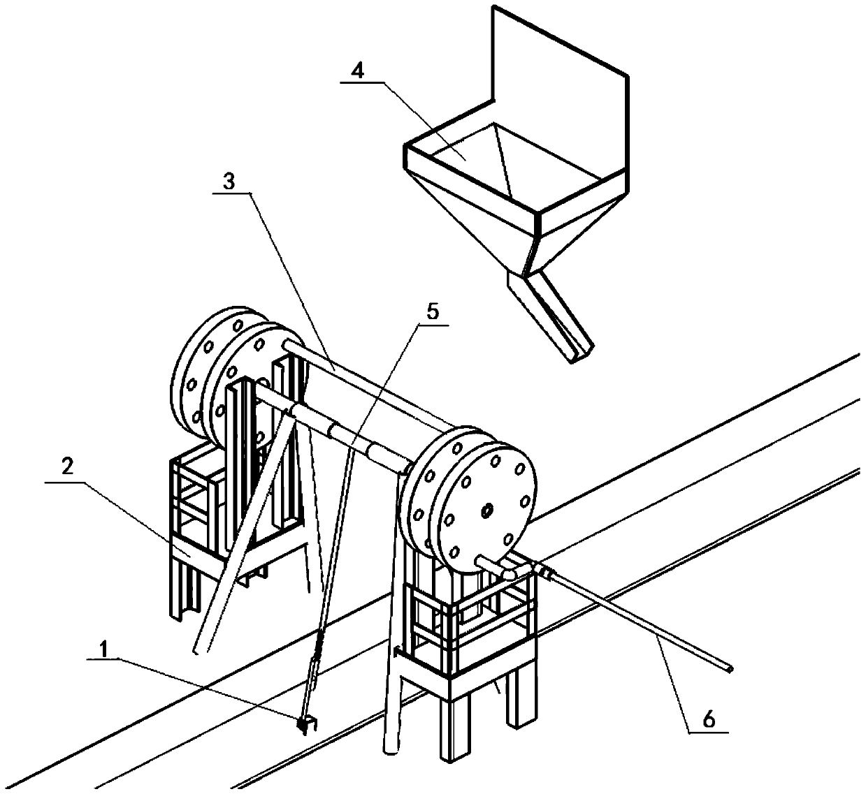 A blast furnace molten iron sampling device