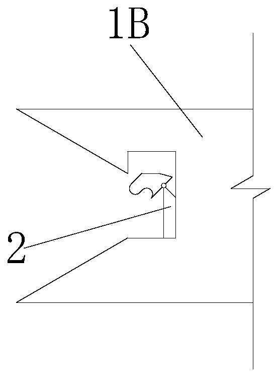 Mounting structure for wall-to-wall connection and its assembly and disassembly methods