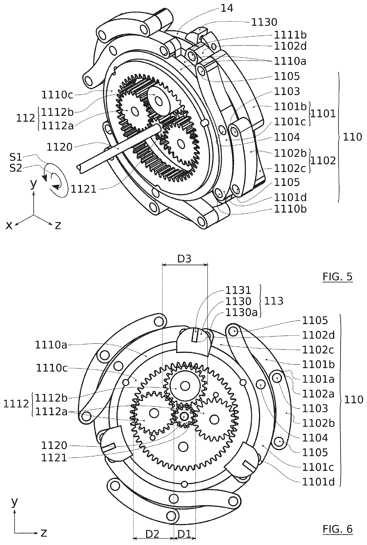 Conduit-exploring robot comprising a bearing module