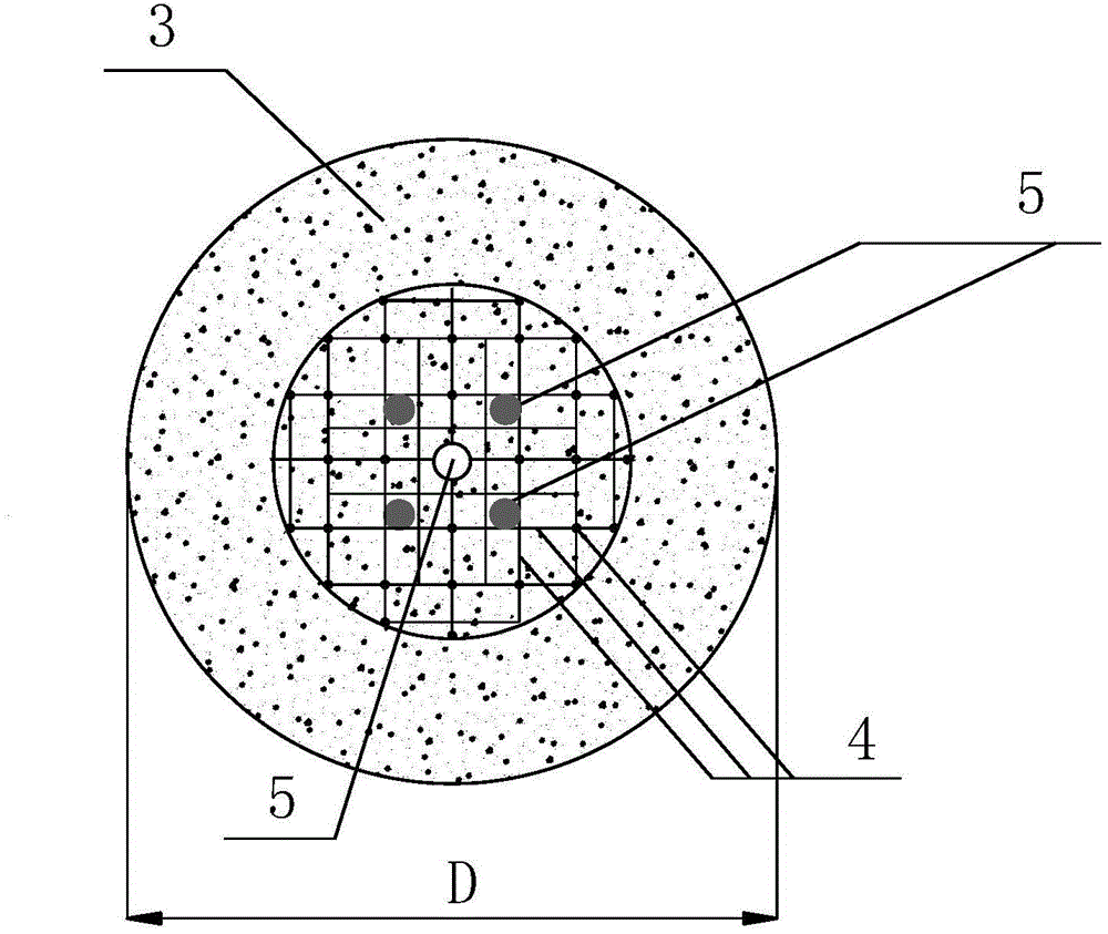 Bottom expanding-multisection side expanding anti-pull prestressed anchoring gravel pile and construction method