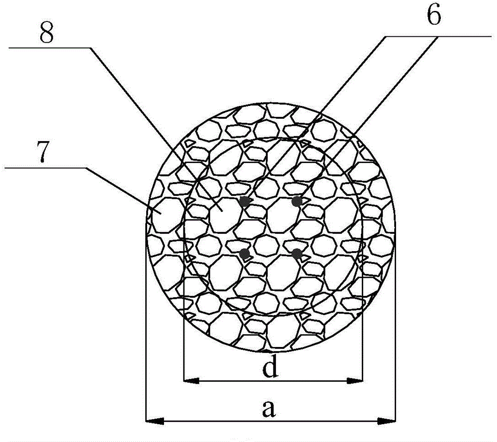 Bottom expanding-multisection side expanding anti-pull prestressed anchoring gravel pile and construction method