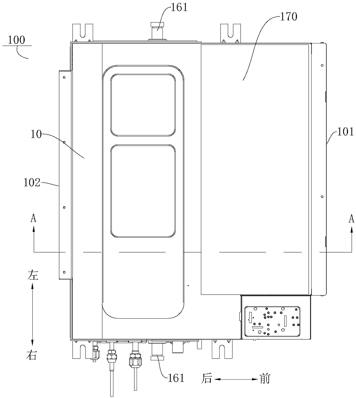 Three-pipe air-pipe indoor unit and air-pipe air conditioner