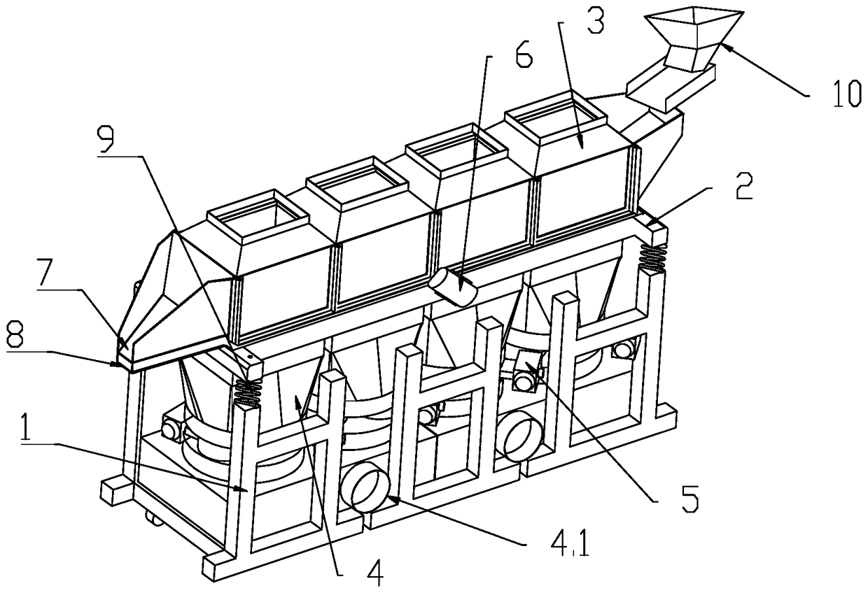 Pneumatic separation device