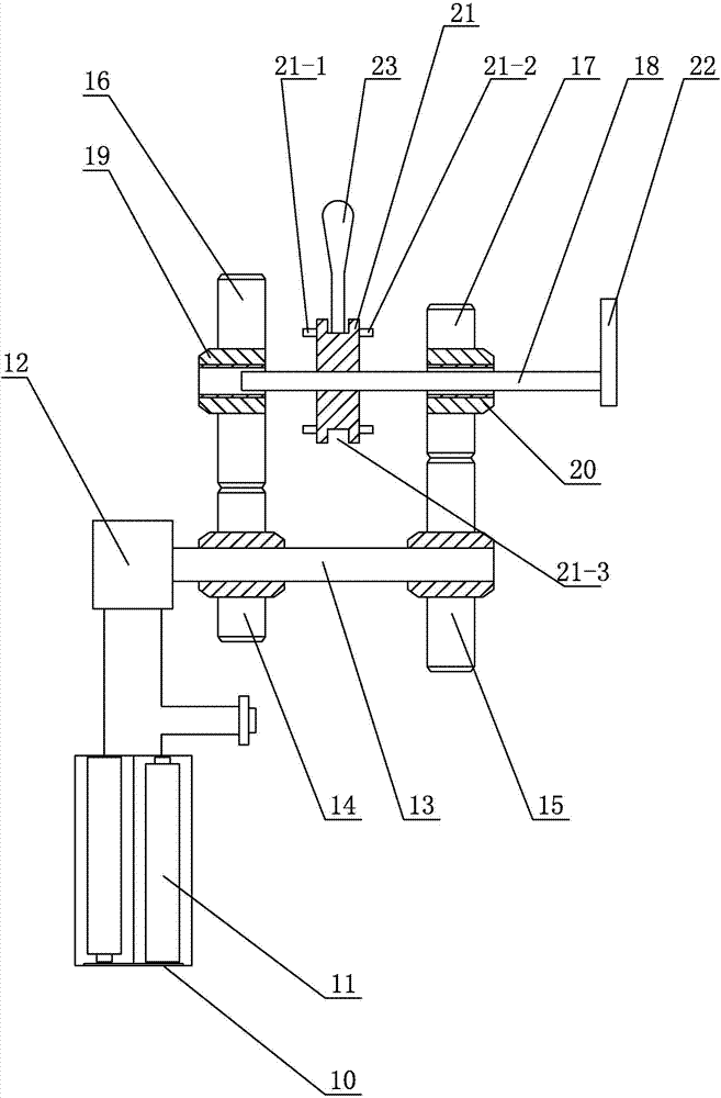 Laser type shot instrument vibration training and information storage monitoring device