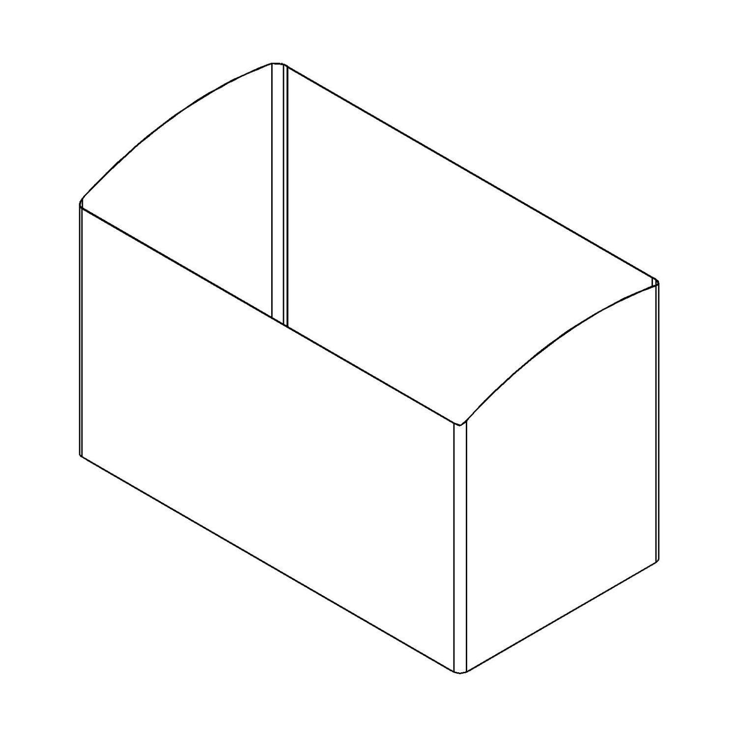 Processing method and device of metal shell brattice for cambered refrigerator