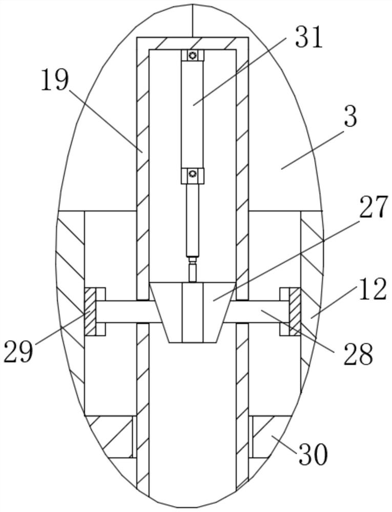 Shot peening strengthening device capable of improving stress distribution on surface of gear