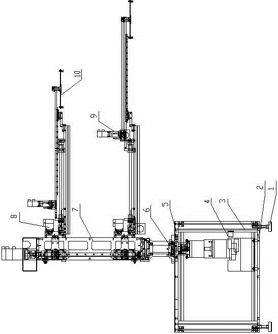 Mechanical control device with cross position changing function and control method of control device