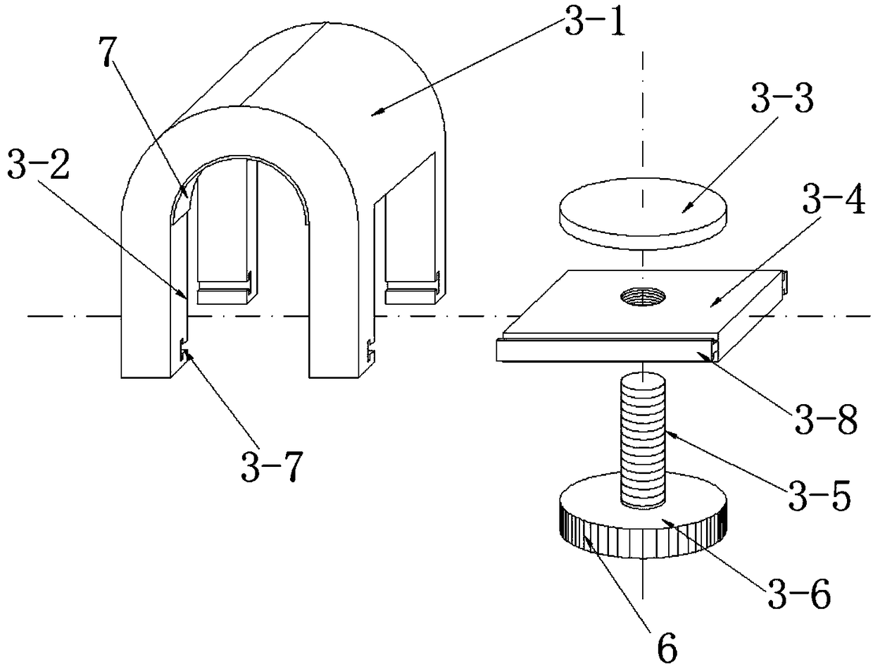 Novel vegetable greenhouse fixing device