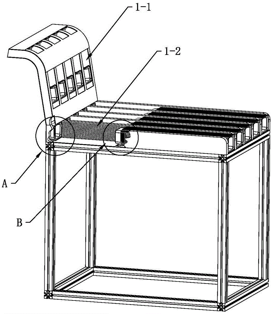 Material pushing and stacking device