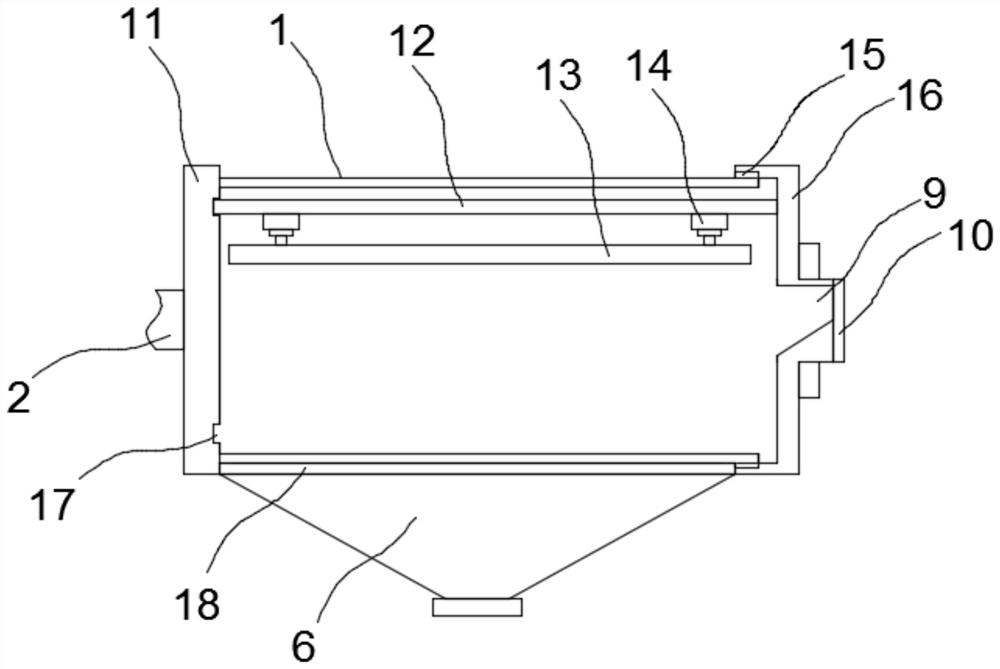 Grinding and pressing fixing frame of a ball mill