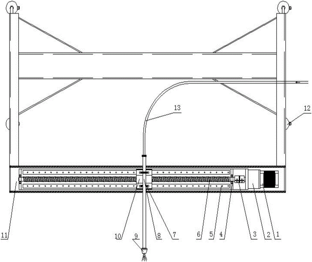 Program-controlled flushing device for vacuum belt dewatering filter cloth