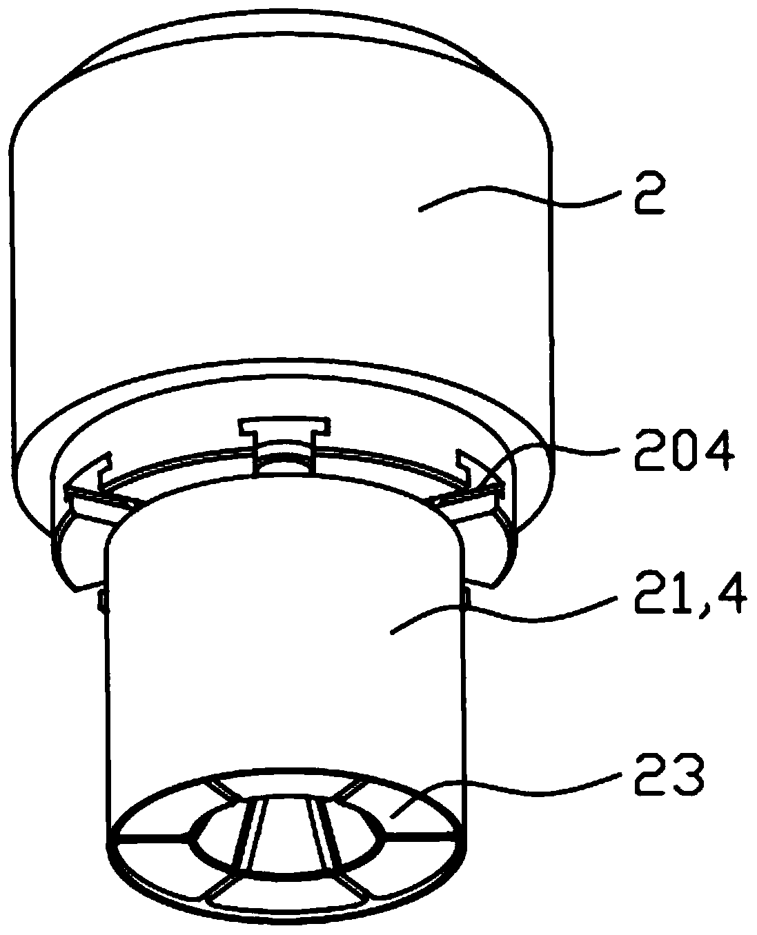 Self-adaptive joint for suction pipe