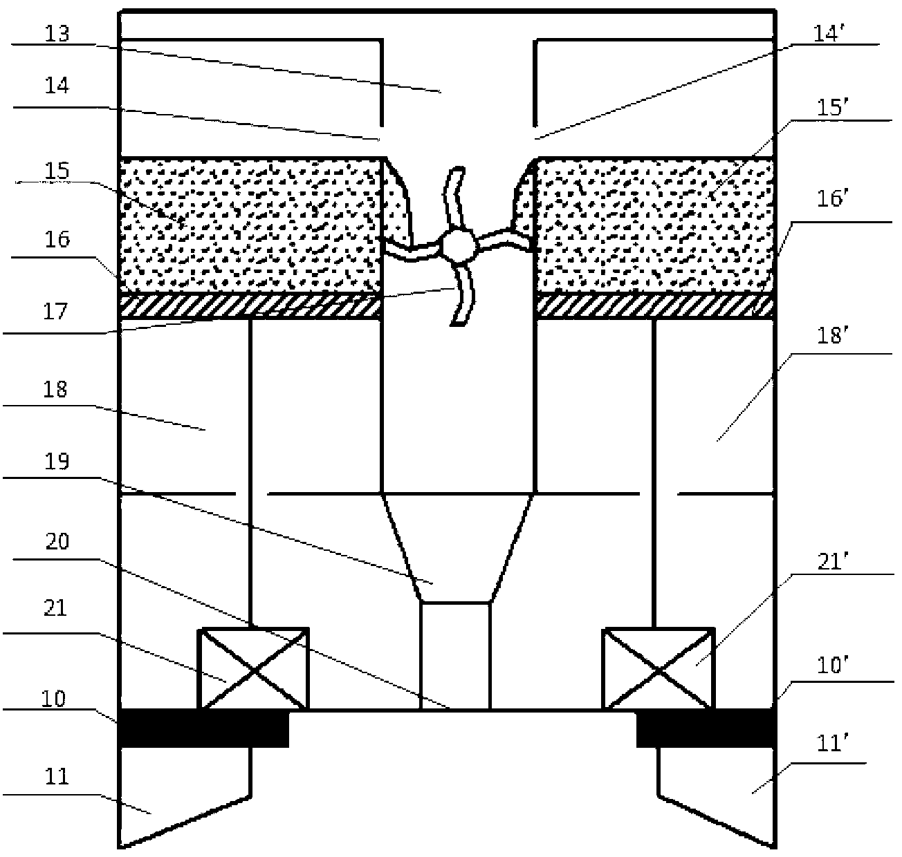 Powder conveying and paving mechanism linked with power bed