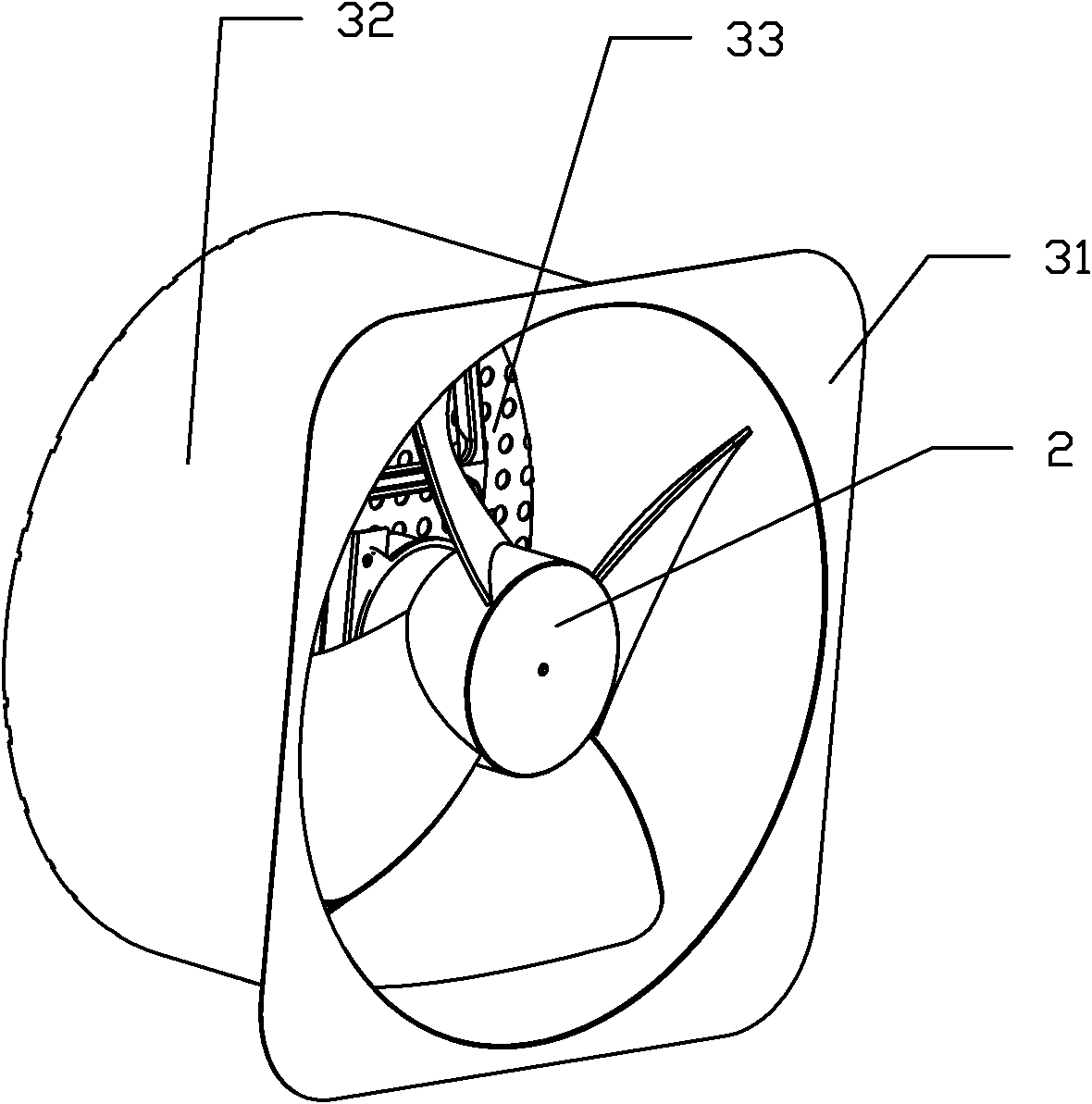 Wind power generation device of air conditioner and power supply method thereof