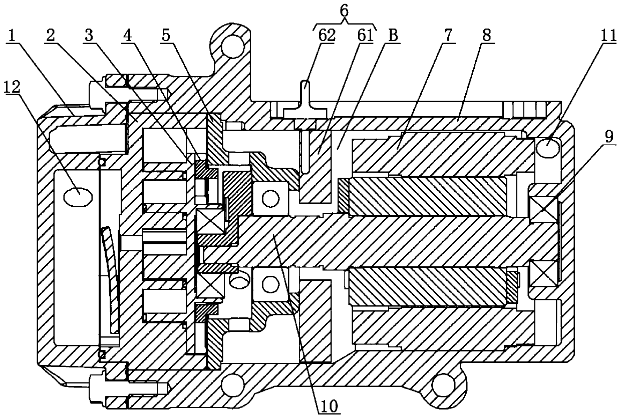 Heating device of scroll compressor